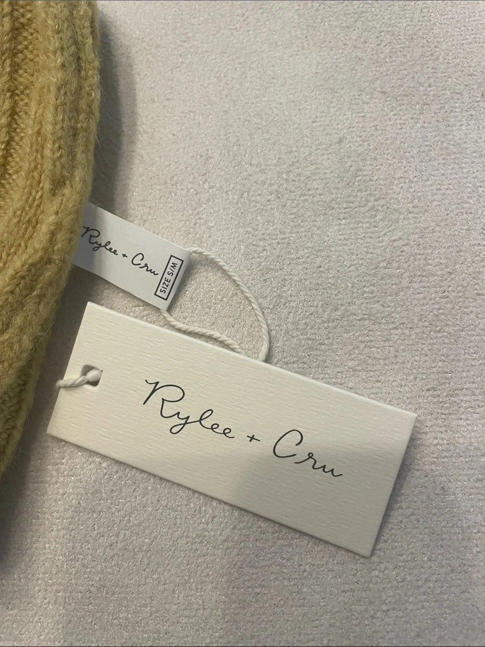 Rylee + Cru Lemon Ribbed Beanie